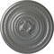 Ekena Millwork Pearl Ceiling Medallion (Fits Canopies up to 1 7/8"), Hand-Painted Silver, 26 1/4"OD x 1 1/2"P CM26PESLS - alternate 1